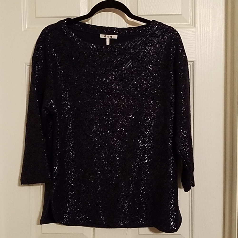 SOLD Three Dots Navy Sweater